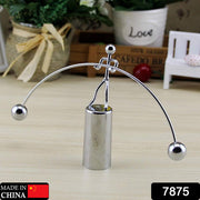 7875 Mini Steel Balance Toy Decoration Pendulum Newton Cradle Balance Ball Tumbler Desk Toy Metal Man Home Home Decoration Crafts thumbnail 7