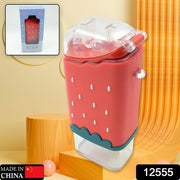 12555 Portable Cute Water Bottle For Kids Unique Ice Cream Shape Water Cup Popsicle Shaped Plastic Kettle With Straw Adjustable Shoulder Strap Bpa Free Leakproof (300 Ml) thumbnail 5