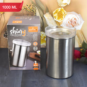 Multipurpose Stainless Steel Airtight Containers With See Through Lid (1 Pc  1000 Ml) thumbnail 1