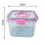 8262 High Quality Plastic Food Storage Container Clear Washable Refrigerator Food Box Food Container Fruit Box Container With Lid (1400 Ml) thumbnail 5