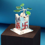Tulsi Plant Miniature Idol With Mandir Kalash Base - (1 Pc) thumbnail 3