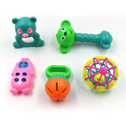 1938 At38 5pc Rattles Baby Toy And Game For Kids And Babies For Playing And Enjoying Purposes. thumbnail 1