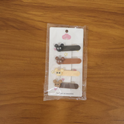 Cute Cartoon Bear Design Premium Fashion Hair Clips (4 Pc) thumbnail 6