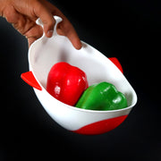2892 Plastic Rice Pulses Fruits Vegetable Noodles Pasta Washing Bowl And Strainer thumbnail 1
