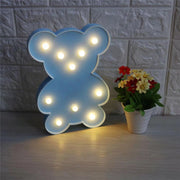 Teddy Bear Shape Led Decorative Night Light (1 Pc) thumbnail 5