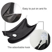 6027 Black Beard Apron Hair Clippings Catcher Grooming Bib thumbnail 3