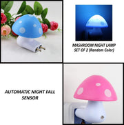 0254 Automatic Night Sensor Mushroom Lamp (0.2 Watt Multicolour) thumbnail 2