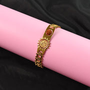 Gold Plated Designer Watch-dial Style Bracelet Rakhi For Brother (1 Pc) thumbnail 2