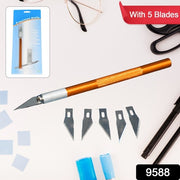 Precision Electronic Spices Hand Repair Cutting Knife With 5 Extra Sharp Blade (1 Set) thumbnail 5