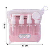 5-in-1 Refillable Travel Cosmetic Bottle Set thumbnail 4