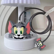 Cartoon Character Silicon Charger Case Cover For Ip 18-20w (Mix Design  1 Pc) thumbnail 1