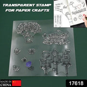 Reusable Rubber Stamp Tpr Stamp Diy Accessories Good Stamping Effect Diy Transparent Stamp Stick Repeatedly For Envelope For Diary For Invitation Letter Photo Album Decoration For Paper Crafts (Mix Design  1 Set) thumbnail 3