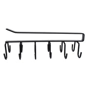 Double-row Metal Cupholder Rack Multi-purpose Iron Hanger With 6 Hooks (1 Pc) thumbnail 3