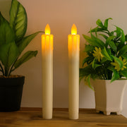 Set Of 2 Led Flameless Taper Candles thumbnail 3
