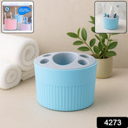 Multipurpose Bathroom Toothbrush And Utility Holder Stand With Multiple Slots (1 Pc) thumbnail 7