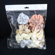 Premium Satin Hair Scrunchies  Elastic Hair Ties For Women  Girls (12 Pc) thumbnail 6