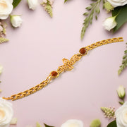 Mahakal Trishul Design  Rudraksh Beads Bracelet Rakhi thumbnail 4