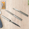 8243 Stainless Steel Multipurpose Sharp Cutting Knife With Non-slip Handle For Fruit Meat And Vegetable Chopping (Pack Of 3)