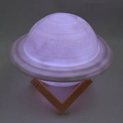 3d Saturn Lamp Home Decoration Bedside Night Light With Base (1 Pc  Multicolor) thumbnail 2