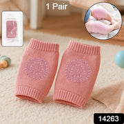 Pink Toddler Wool Knit Leg Warmer (Knee Guard) thumbnail 6