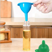 4237 Silicone Funnel For Pouring Oil Sauce Water Juice And Small Food-grainsfood Grade Silicone Funnel (1 Pc Green) thumbnail 4