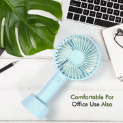4813 Portable Classic Hand Fan Table Fan 3 Step Speed Setting Fan Personal Desk Fan Suitable For Office  School  Home Use thumbnail 3