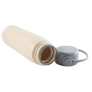 6951 High Portable Water Bottle Creative Wheat Fragrance Glass Bottle Water With Mobile Phone Holder Wide Mouth Glass Water 380ml (Moq - 80 Pc) thumbnail 1
