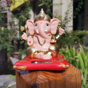 Solar-powered Dancing Ganesha Idol  Decorative Lord Ganpati Showpiece With Movement thumbnail 3