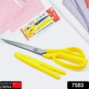 7583 Scissors For Craft Work Paper Cutter Scissor Stainless Steel All Purpose Ergonomic Comfort Grip Office Scissors Craft Shears Sharp Scissors (9 Inch) thumbnail 5