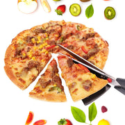Stainless Steel Pizza Cutter Scissors Plastic Handle With Removable Spatula thumbnail 3