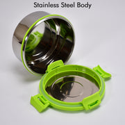 8139 Ganesh Solo Round 400 Stainless Steel Leak Proof Airtight Lunch Pack For Office  School Use thumbnail 5