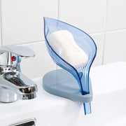 1097 Leaf Shape Soap Box Self Draining Bathroom Soap Holder thumbnail 1