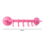 Multipurpose Wall-mounted Plastic Hanging Rack (6 Hook 1 Pc) thumbnail 4