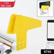 Plastic Secure Mobile Phone Charging Stand Holder (1 Pc  Mix Color) thumbnail 7