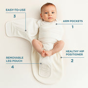 Soft Cotton Adjustable Baby Swaddle Wrap For Newborns (1 Pc) thumbnail 6
