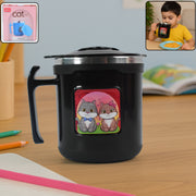 1 Pc Apex Cat Mug  250 Ml Stainless Steel Insulated Inner With Cute Cat Print thumbnail 1