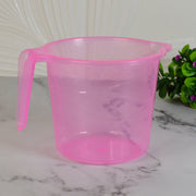Plastic Round Transparent Bath Water Mug (1 Pc  1200 Ml  Mix Color) thumbnail 4