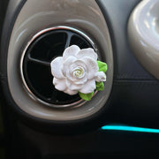 Elegant Rose Flower Car Air Freshener Clip For Ac Vent With Perfume Bottle 10ml(1 Pc) thumbnail 3
