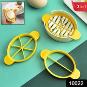 10022 Egg Slicer 3 In 1 Boiled Egg Slicer Egg Slicer Preserved Egg Slicer Home Restaurant Kitchen Tool (1 Pc) thumbnail 7