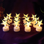 Decorative Star Shaped Flameless Led Candles (12 Pc) thumbnail 3