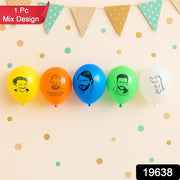 Assorted Printed Mix Design Party Latex Balloons (1 Pc) thumbnail 7