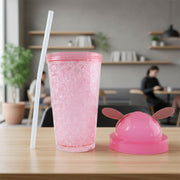 Cute Bunny Ear Design  Tumbler Sipper Bottle (500 Ml 1 Pc) thumbnail 5