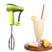 0703 Power Free Manual Hand Blender With Stainless Steel Blades Milk Lassi Maker Egg Beater Mixer Rawai thumbnail 5