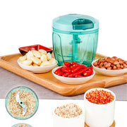 0065b Manual Stainless Steel Compact Extra Sharp Hand Held Vegetable Chopperslicer With 5 Blades (750 Ml) thumbnail 1