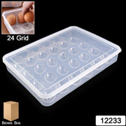 Plastic Egg Storage Container Holder For Refrigerator Egg Tray Holds 24 Eggs (1 Pc) thumbnail 5