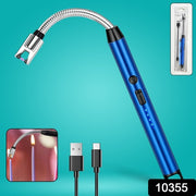 Metal Rechargeable Electric Arc Lighter With Flexible Neck (1 Pc) thumbnail 7
