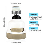 1589 Rotatable Splash Proof 3 Modes Water Saving Nozzle Filter Faucet Sprayer thumbnail 5