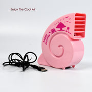 7709  Cute Bright Color Desktop Office Usb Mini Fan Battery Usb Fans Usb Mini Fans (Battery Not Include) thumbnail 3