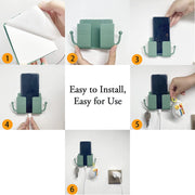 6201 1 Pc Wallmount Mobile Stand With Hook Design Used In All Kinds Of Places Including Household And Many More As A Hanging Support For Cloths And Stuffs Purposes. thumbnail 5