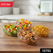 Transparent Multipurpose Serving Bowl Set (4 Pc Set) thumbnail 7